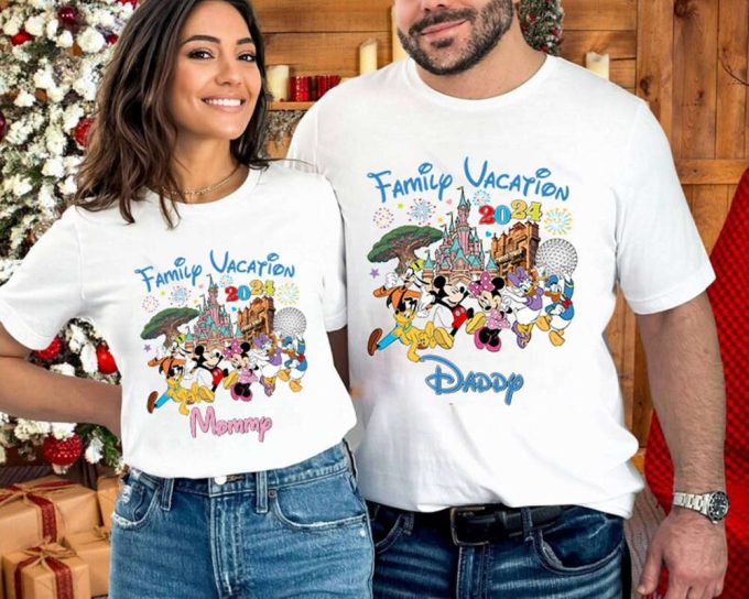 Custom Disneyland Family Trip 2024 Shirt: Mickey Minnie Vacation Tee 3