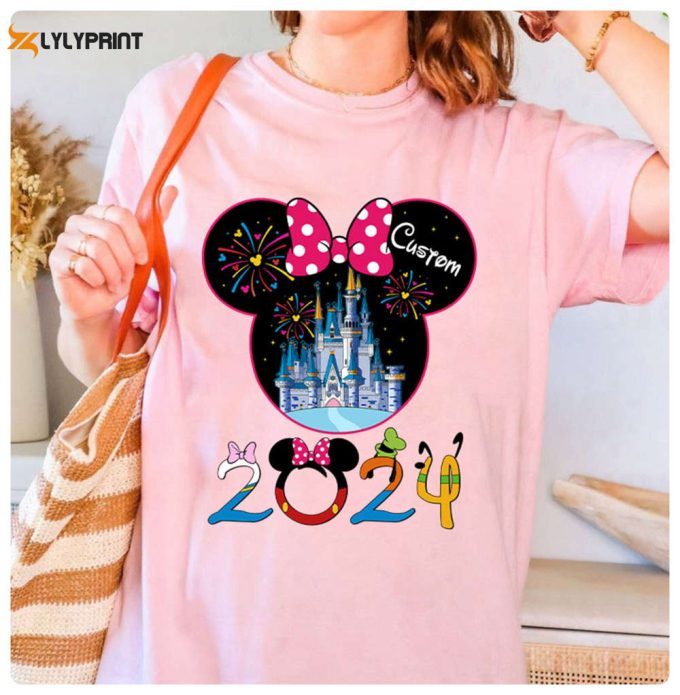 2024 Disneyland Family Trip Shirts: Personalized Matching Mickey Minnie Tee – Vacation Must-Haves! 1