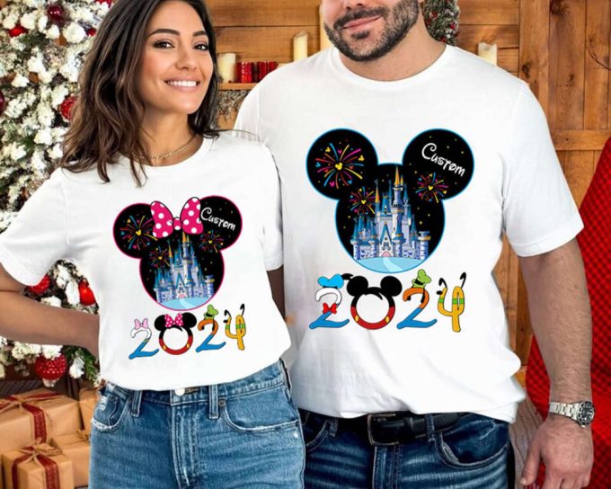 2024 Disneyland Family Trip Shirts: Personalized Matching Mickey Minnie Tee – Vacation Must-Haves! 2