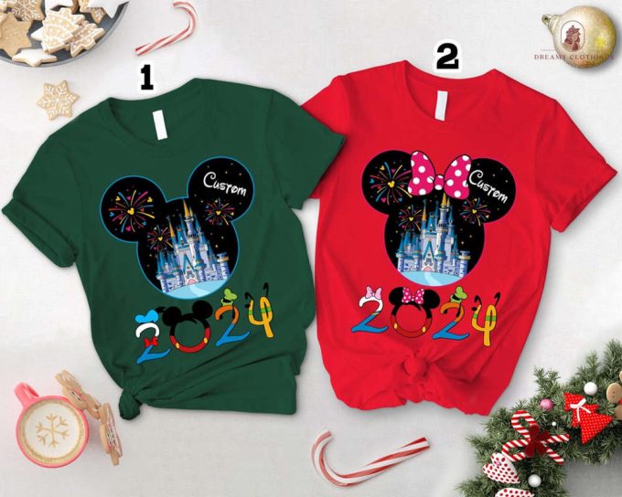 2024 Disneyland Family Trip Shirts: Personalized Matching Mickey Minnie Tee – Vacation Must-Haves! 3