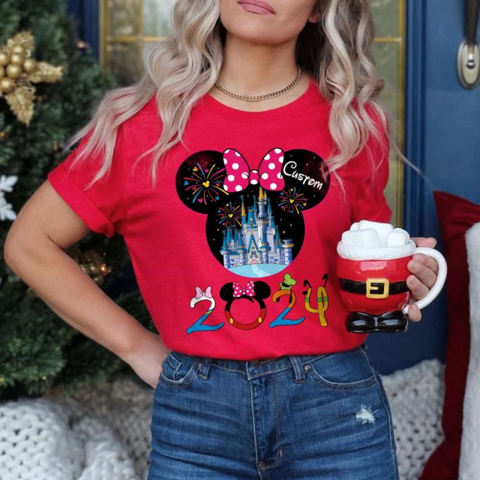 2024 Disneyland Family Trip Shirts: Personalized Matching Mickey Minnie Tee – Vacation Must-Haves! 4