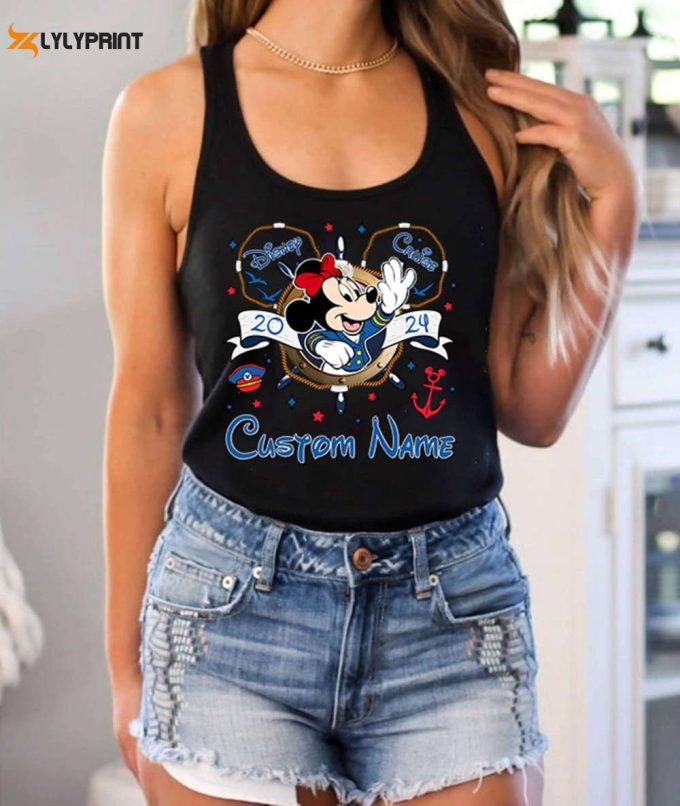 Disney Cruise 2024 Shirt: Personalized Mickey &Amp;Amp; Friends Disneyland &Amp;Amp; Disneyworld Family Vacation Tees 1