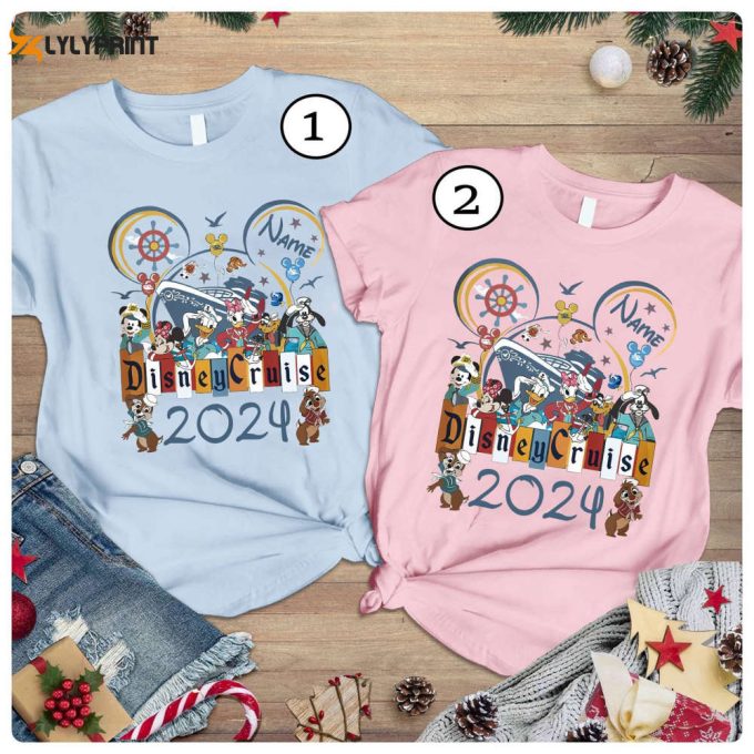 2024 Personalized Mickey &Amp;Amp; Friends Cruise Line Shirts – Disneyland Family Vacation &Amp;Amp; Mickey Cruise Trip 1