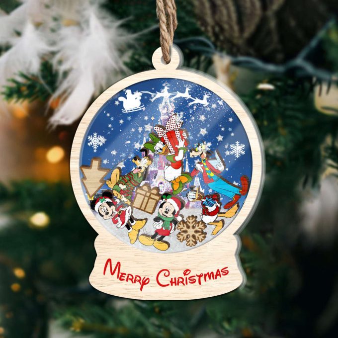 Personalized Mickey And Friends Ornament Christmas Disney Ornament Minnie Daisy Donald Goofy Pluto Ornament Gift Christmas Tree 2