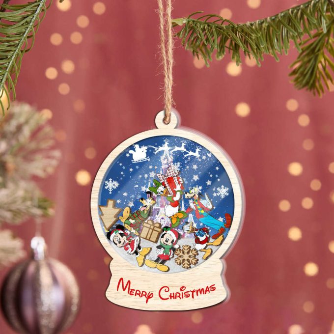 Personalized Mickey And Friends Ornament Christmas Disney Ornament Minnie Daisy Donald Goofy Pluto Ornament Gift Christmas Tree 3