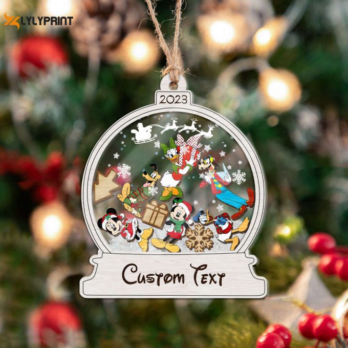 Personalized Mickey And Friends Ornament Christmas Disney Ornament Minnie Daisy Donald Goofy Pluto Ornament Gift Christmas Tree 1