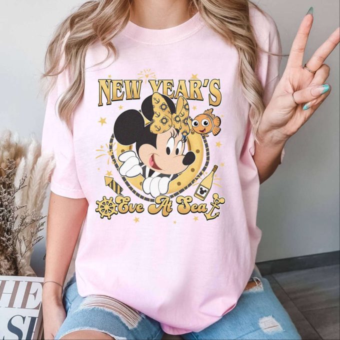 2024 Personalized Mickey &Amp; Friends Trip Shirt: Happy New Year Wdw Disneyland Family Vacation Christmas Gift 2