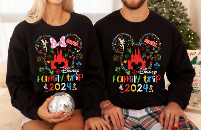 Mickey &Amp; Friends Disneyland Trip 2024 Shirt - Personalized Happy New Year Gift For Wdw Family Vacation 2