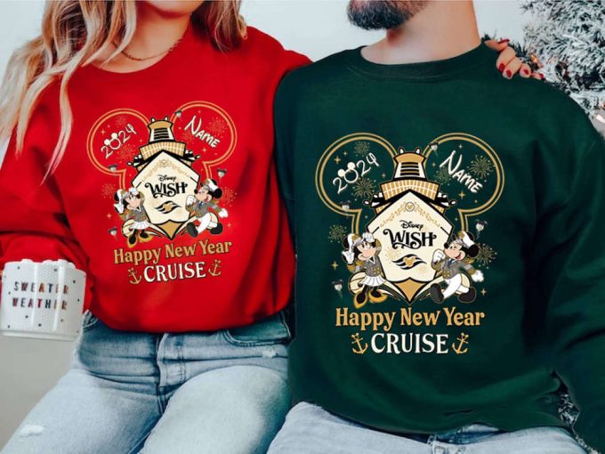 2024 Personalized Mickey Minnie Cruise Shirts - Disneyland Family Cruise: Wish Dream Magic! 3