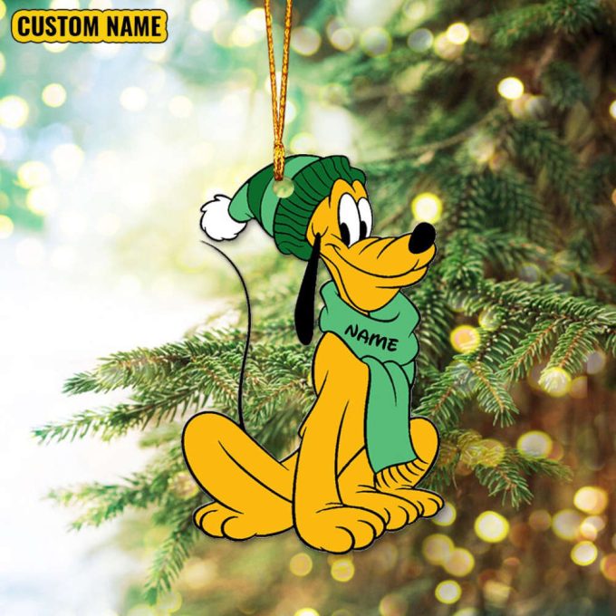 Personalized Name Disney Characters Ornament Christmas Mickey And Friends Ornament Christmas Baby Gift Minnie Donald Daisy Goofy Pluto 4