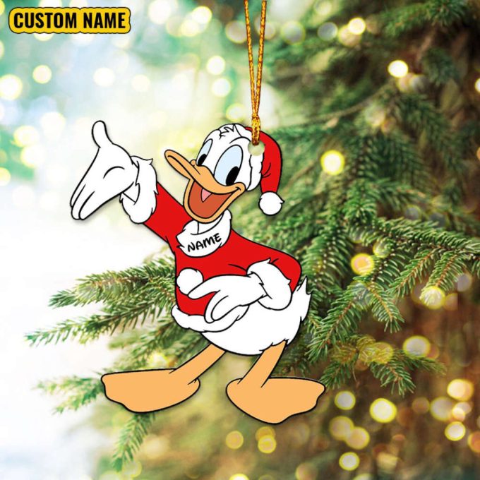 Personalized Name Disney Characters Ornament Christmas Mickey And Friends Ornament Christmas Baby Gift Minnie Donald Daisy Goofy Pluto 5