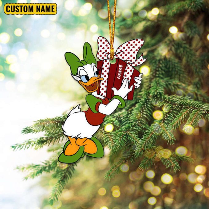 Personalized Name Disney Characters Ornament Christmas Mickey And Friends Ornament Christmas Baby Gift Minnie Donald Daisy Goofy Pluto 7