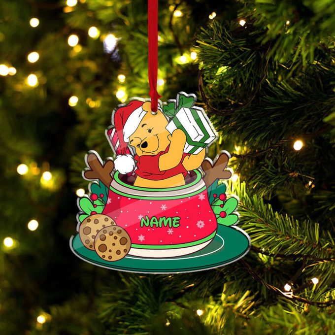Personalized Name Disney Winnie The Pooh Ornament Pooh And Friends Ornament Gift For Christmas Disney Christmas Ornament 3