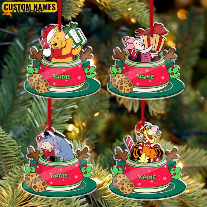 Personalized Name Disney Winnie The Pooh Ornament Pooh And Friends Ornament Gift For Christmas Disney Christmas Ornament 1