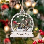 Personalized Name Hunting Ornament Hunting Ornament Gift for Deer Hunting Lovers Hunter Christmas Ornament Hunter Gif