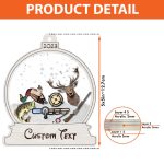 Personalized Name Hunting Ornament Hunting Ornament Gift for Deer Hunting Lovers Hunter Christmas Ornament Hunter Gif