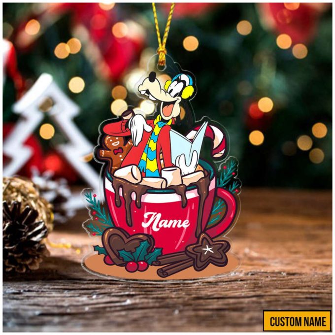 Personalized Name Mickey And Friends Ornament Gift For Christmas Christmas Cup Tea Ornament Minnie Daisy Donald Goofy Pluto 5
