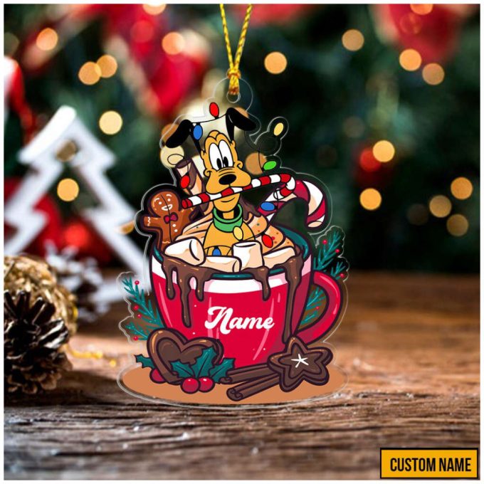 Personalized Name Mickey And Friends Ornament Gift For Christmas Christmas Cup Tea Ornament Minnie Daisy Donald Goofy Pluto 7