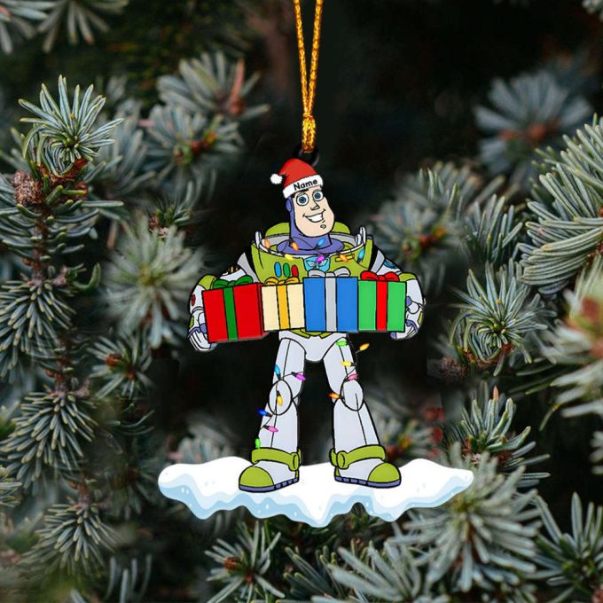 Personalized Name Toy Story Characters Ornament Christmas Toy Story Ornament Christmas Baby Gift Woody Lightyear Jessie Rex Slinky Gift 6