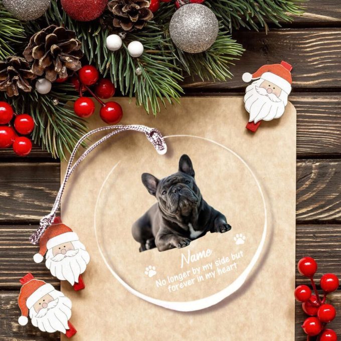 Personalized Pet Loss Ornament Dog Name Memorial Ornament Loss Of Dog Pet Loss Gift Dog Condolence Gift Christmas Decor Dog Lovers Gift 2