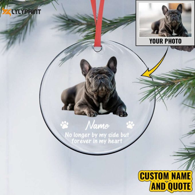 Personalized Pet Loss Ornament Dog Name Memorial Ornament Loss Of Dog Pet Loss Gift Dog Condolence Gift Christmas Decor Dog Lovers Gift 1