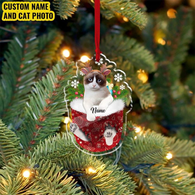 Personalized Pet Ornament Custom Cat Ornament Photo Ornament Gift For Cat Cat Christmas Ornament Christmas Tree Decor 2