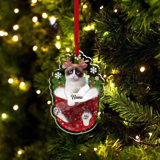 Personalized Pet Ornament Custom Cat Ornament Photo Ornament Gift For Cat Cat Christmas Ornament Christmas Tree Decor 3