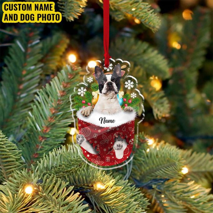 Personalized Pet Ornament Using Pet'S Photo Name Custom Ornament Christmas Dog Ornament Dog Ornament Christmas Tree Decor 2