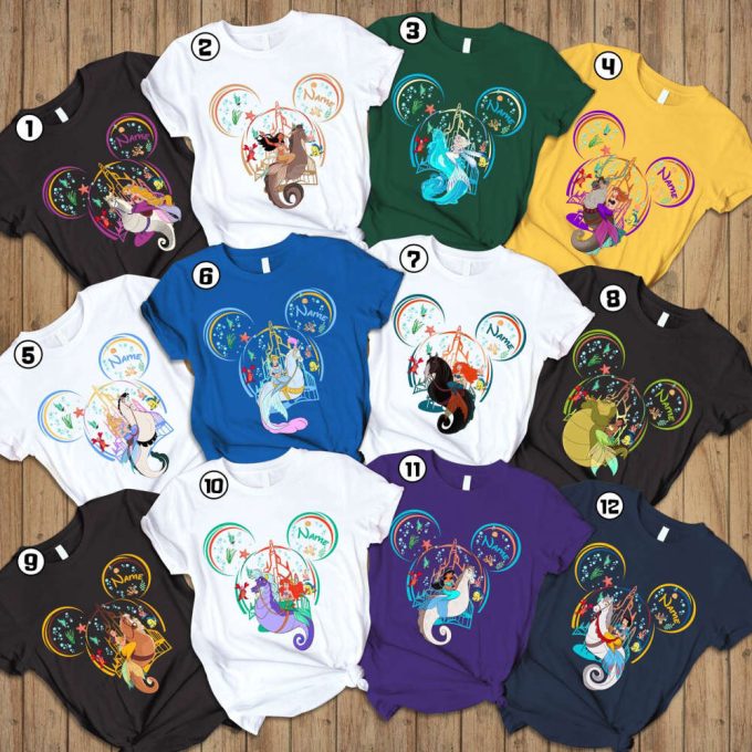 Custom Princess Kids Shirt - Personalized Cinderella Birthday Girl Shirt With Custom Mickey Ears 2