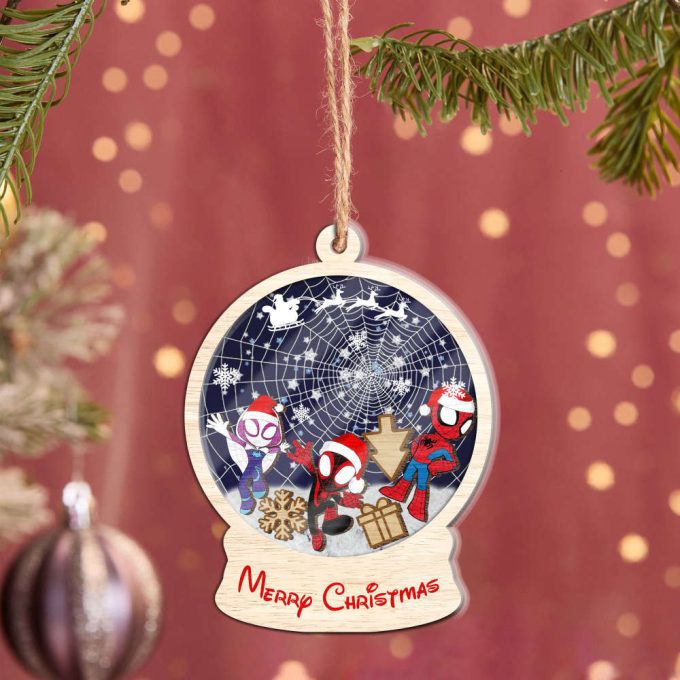 Personalized Spidey And His Amazing Friends Ornament Christmas Spidey Ornament Disney Spidey Ornament Gift Christmas Tree Ornament 2