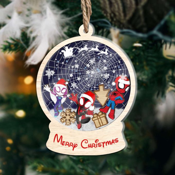 Personalized Spidey And His Amazing Friends Ornament Christmas Spidey Ornament Disney Spidey Ornament Gift Christmas Tree Ornament 3