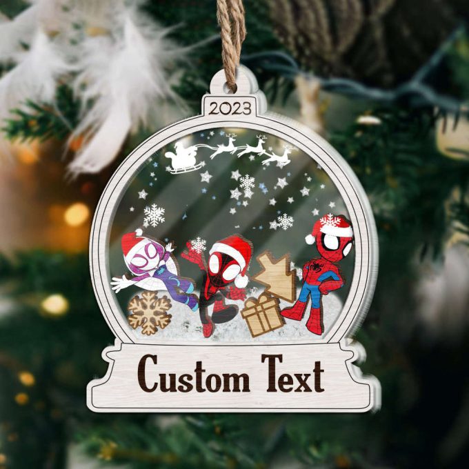 Personalized Spidey And His Amazing Friends Ornament Christmas Spidey Ornament Disney Spidey Ornament Gift Christmas Tree Ornament 2