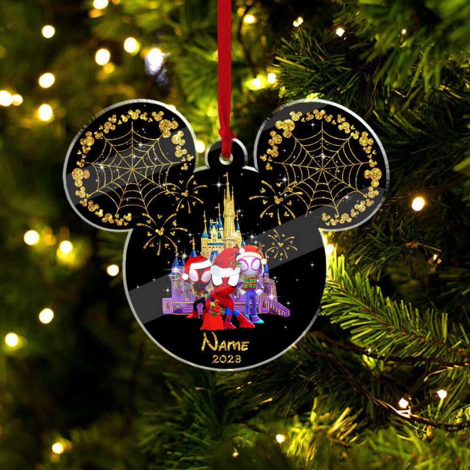 Personalized Spidey And His Amazing Friends Ornament Disney Spidey Christmas Spidey Ornament Mickey Head Ornamentchristmas Tree Ornament 3