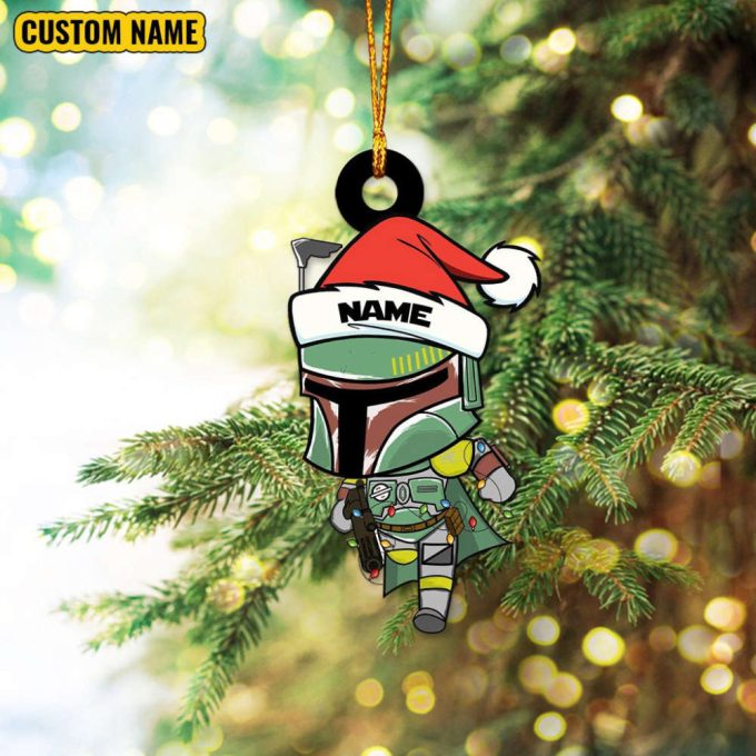 Personalized Star Wars Characters Ornament Christmas Star Wars Ornament Christmas Baby Ornament Darth Vader Gift Yoda Ornament R2-D2 Bb-8 3