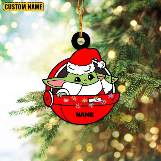Personalized Star Wars Characters Ornament Christmas Star Wars Ornament Christmas Baby Ornament Darth Vader Gift Yoda Ornament R2-D2 Bb-8 4