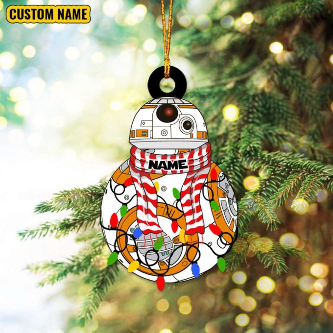 Personalized Star Wars Characters Ornament Christmas Star Wars Ornament Christmas Baby Ornament Darth Vader Gift Yoda Ornament R2-D2 Bb-8 5