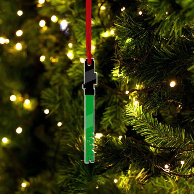 Personalized Star Wars Ornament Star Wars Christmas Ornament Lightsaber Ornament Light Saber Ornament Kids Names Custom Name Ornament 3