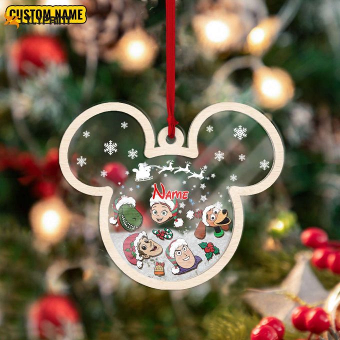 Personalized Toy Story Ornament Woody Buzz Lightyear Ornament Pixar Christmas Ornament Disney Toy Story Ornament Gift Christmas Tree 1