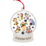 Personalized Winnie Pooh Ornament Piglet Pooh Christmas Ornament Pooh Friends Ornament Disney Christmas Ornament Keepsake Ornament