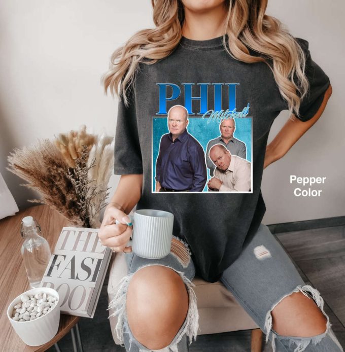 Retro Phil Mitchell Homage T-Shirt: Steve Mcfadden Eastenders Bbc Soap Opera Fans 2024 5