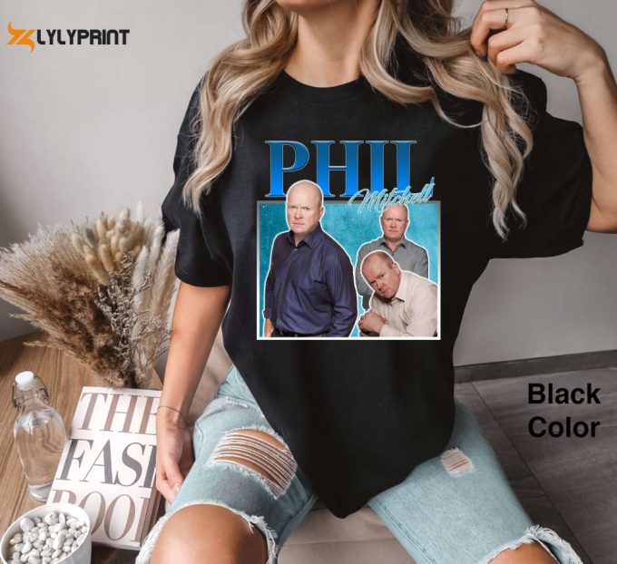 Retro Phil Mitchell Homage T-Shirt: Steve Mcfadden Eastenders Bbc Soap Opera Fans 2024 1