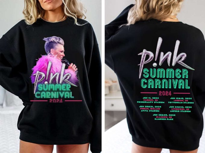 Pink Singer Summer Carnival 2024 Festival Tour Shirt, Pink Fan Lovers Music Tour 2024 Sweatshirt, Trustfall Album Hoodie, Concert 2024 P!Nk 2