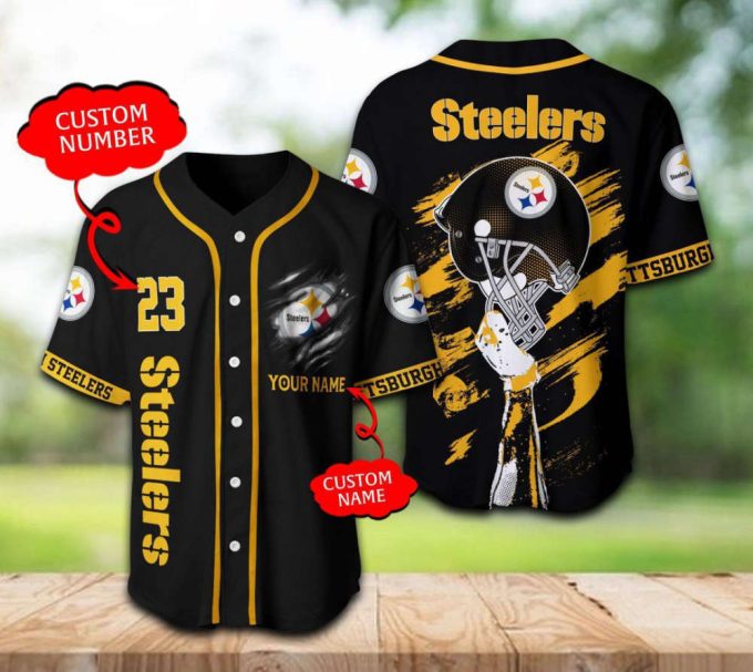 Pittsburgh Steelers Baseball Jersey Personalized Gifts For Fans 2