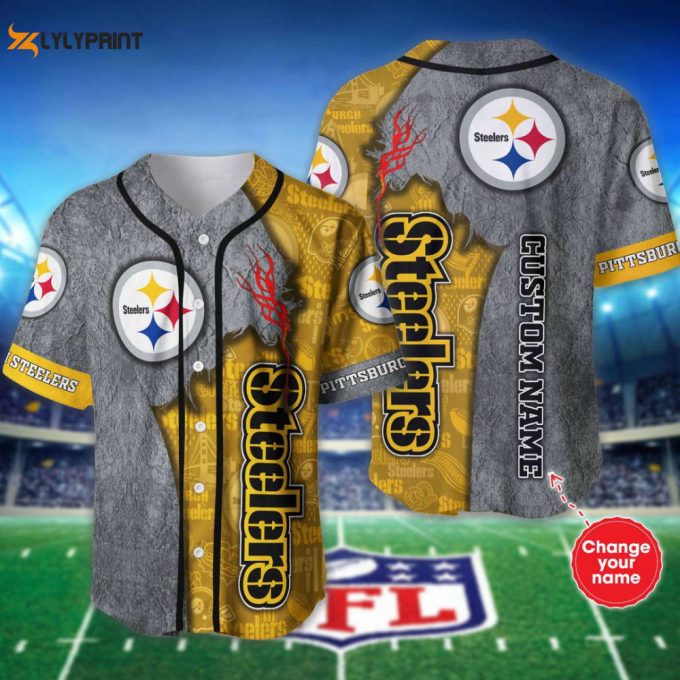 Pittsburgh Steelers Personalized Baseball Jersey Gift For Men Women 1
