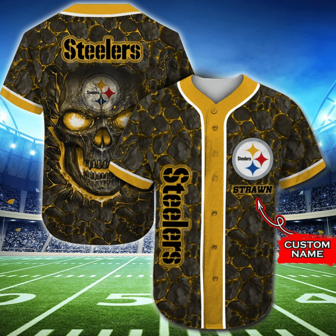 Customize Your Style With Pittsburgh Steelers Personalized Baseball Jersey - 2