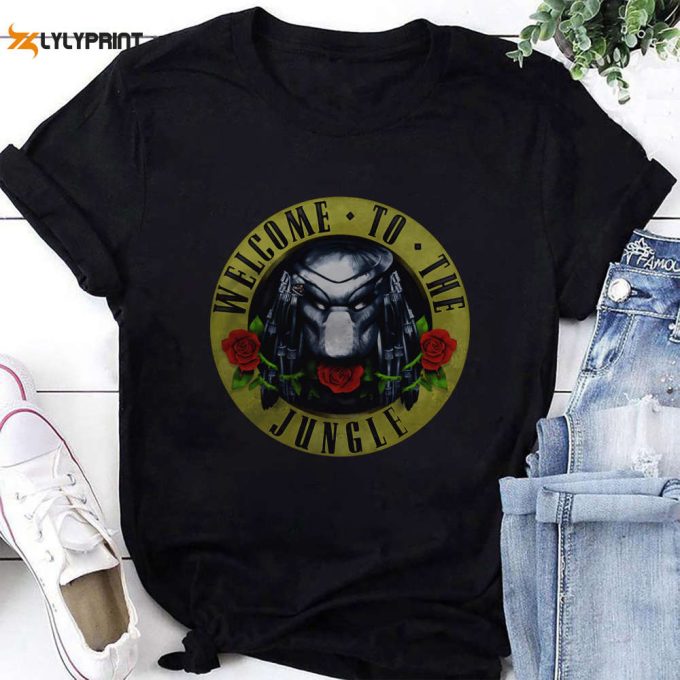 Predator Welcome To The Jungle T-Shirt, Predator Shirt Fan Gifts, For Men Women 1