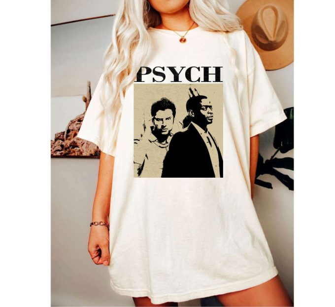 Psych Movie T-Shirt Psych Movie Psych Shirt Psych Hoodie Psych Tees Psych Sweatshirt Movie Sweatshirt Retro T-Shirt 4