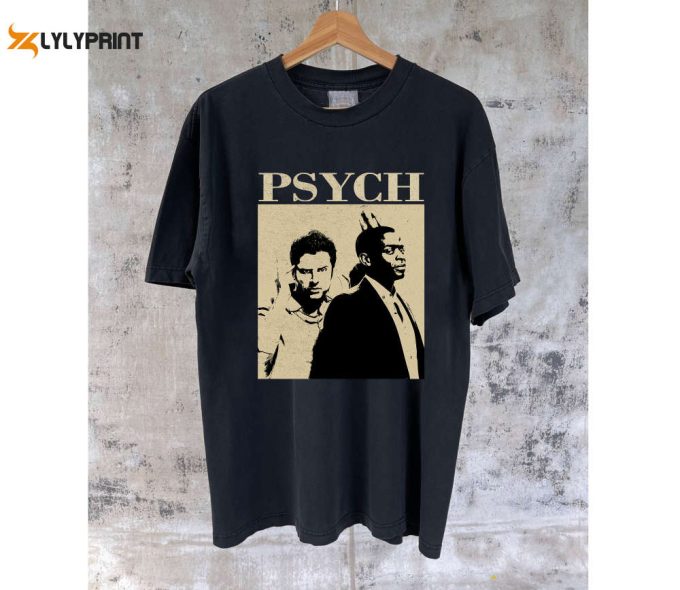 Psych Movie T-Shirt Psych Movie Psych Shirt Psych Hoodie Psych Tees Psych Sweatshirt Movie Sweatshirt Retro T-Shirt 1