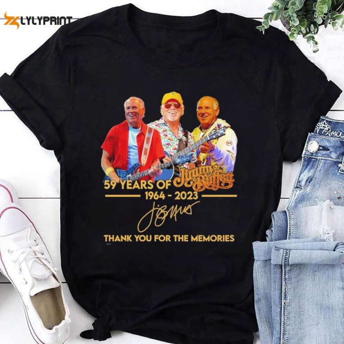 R.i.p Jimmy Buffett Shirt, 59 Years 1964-2024 Jimmy Buffett Shirt, For Men Women 1