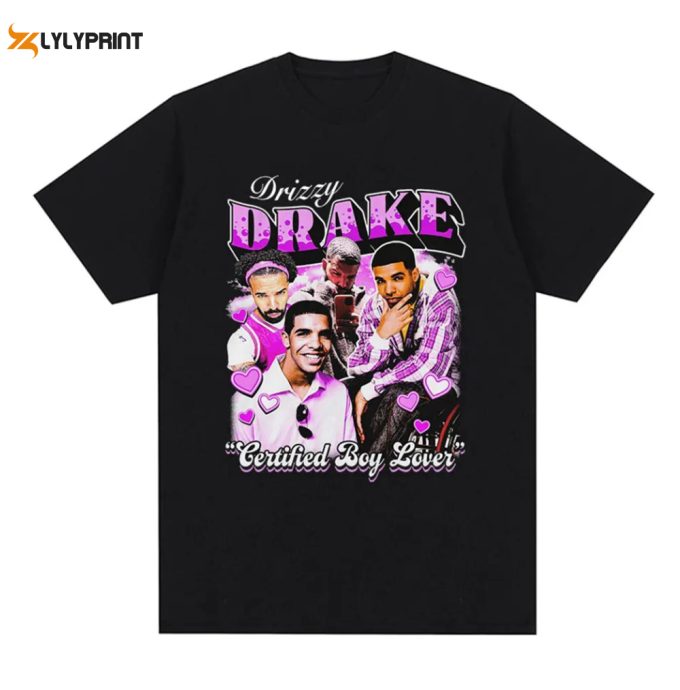 Rapper Drake Drizzy T-Shirt, Certified Lover Boy Graphic T-Shirts, Drake Rapper Shirt, Bootleg Drake Graphic Tee, Drakes Sweatshirt Hoodie 1